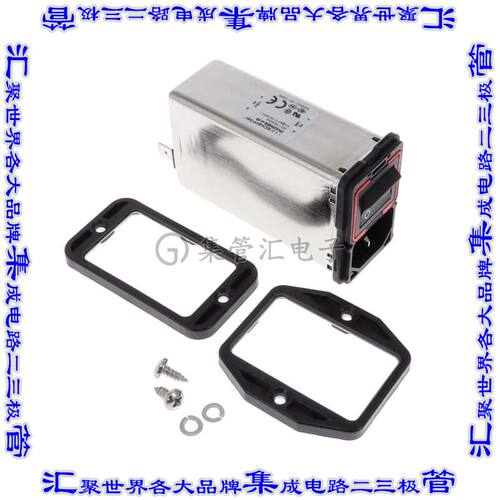 FN9280EB-4-06 电源接入连接器3POS插座公插片模块IEC320-C14面板