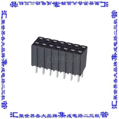 929975-01-15-RK 针座连接器30POS插座2排2.54mm叉状通孔直针锡