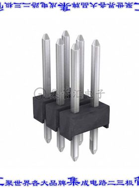 M20-9970346 针座连接器6POS可切割2排2.54mm公形插针通孔直针锡