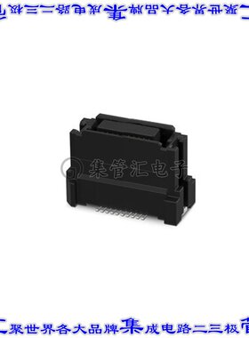 1334089 板对板连接器20POS插座中央带触点2排0.64mm表贴SMD镀金