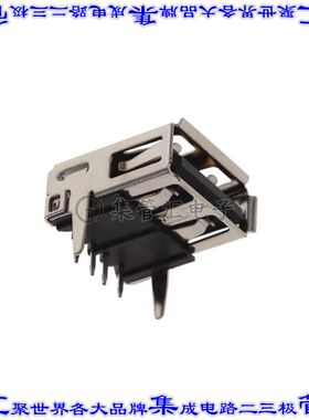 KUSBEXHT-ASFS1N-B-RO 连接器USB-A插座4POS通孔直角