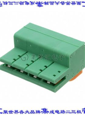 1883161 端子块连接器4POS插头卡边7.5mm绿色自由悬挂
