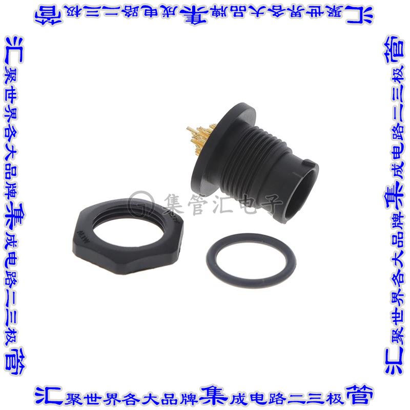 AZ-17PMMS-QC8001圆形连接器17(数据)插座公形引脚焊杯镀金面板