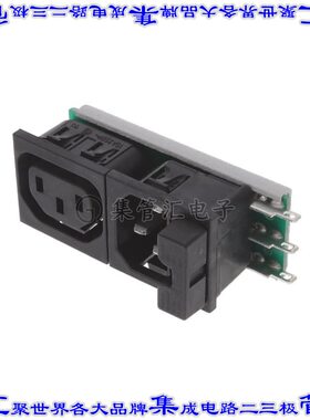 6423.0151.20 电源接入连接器插座母形插口IEC320-2-2/F面板安装
