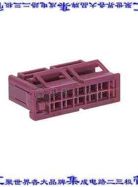 2058252224 矩形连接器外壳22POS插座2排1.8mm母形插口紫色面板安
