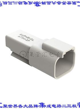 AT04-2P-WHT 矩形连接器外壳2POS插座公形引脚白色自由悬挂