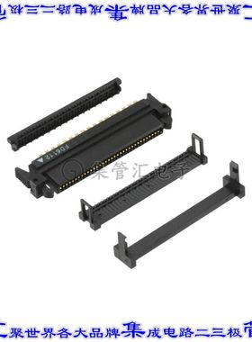 P50E-068S-EA 矩形连接器68POS插口2排1.27mm外罩触点黑色IDC镀金