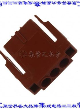 207360-1 矩形连接器外壳3POS插头5mm母形插口黑色自由悬挂