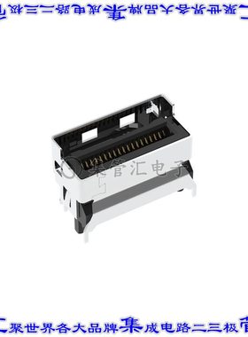 G42V11342HR 卡边缘连接器38POS母头2排0.6mm黑色镀金