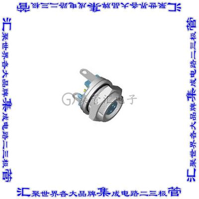 9-1437719-6 圆形连接器3POS插座母插口焊杯面板安装