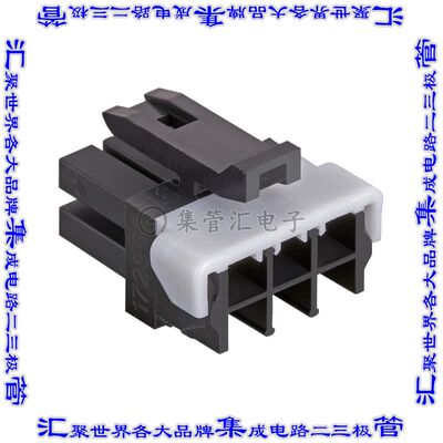 1729520601 矩形连接器外壳6POS插座2排3mm母形插口黑色自由悬挂