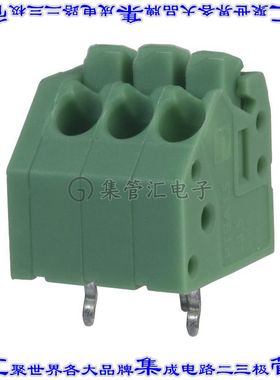 1985205 线对板连接器3POS接线端子3.5mm通孔45角度带板