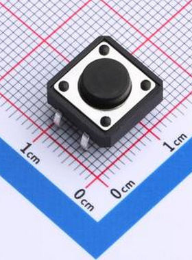 TS015-CBW1FH5.0 12*12*5.0mm 直插 250GF 轻触开关 插件-4P,12x1