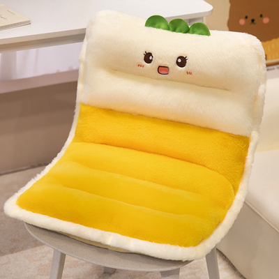可爱卡通动物连体坐垫靠垫背一体办公室久坐椅子垫学生宿舍座椅垫