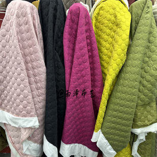 秋冬新品 铜氨丝提花国风羊毛絮片 保暖棉袄马甲外套大衣布料