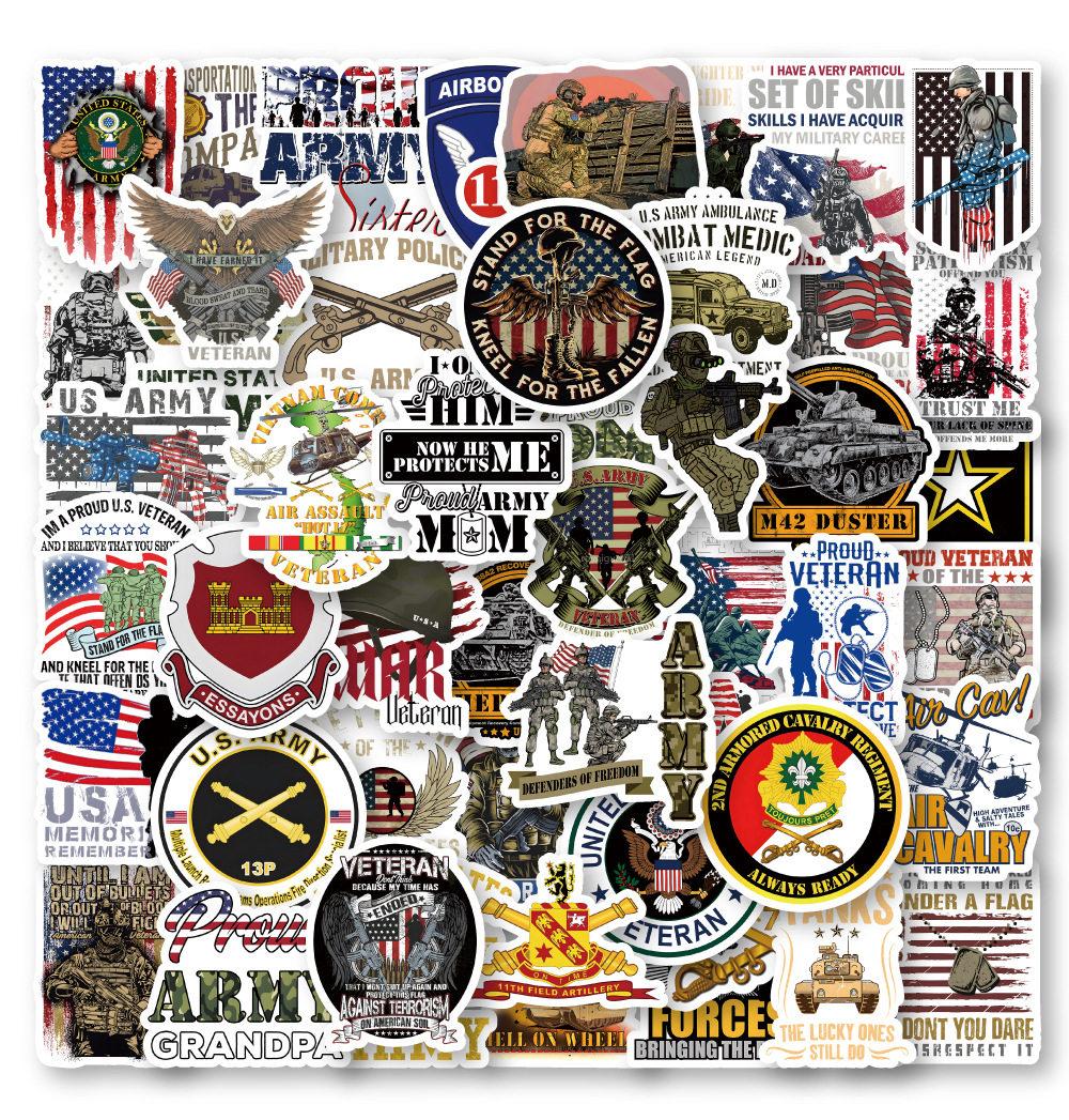 50张美国空军标志个性创意贴画笔记本电脑滑板吉他电瓶车头盔贴纸