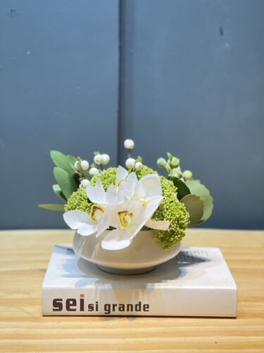 现代新中式仿真花 酒店售楼处茶几样板间餐桌会议室假花设计摆件