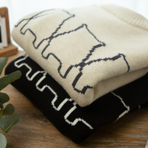 男童加厚毛衣秋冬款2025新款儿童套头毛线衣男孩保暖一体绒针织衫