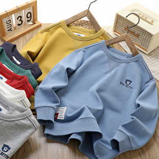 全棉儿童上衣 新品 这家货chao赞 高品质~百搭男童卫衣2025春秋季