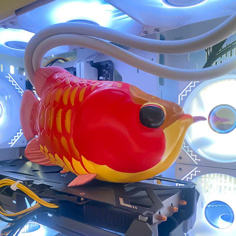 来福龙鱼树脂手办工艺彩绘摆件