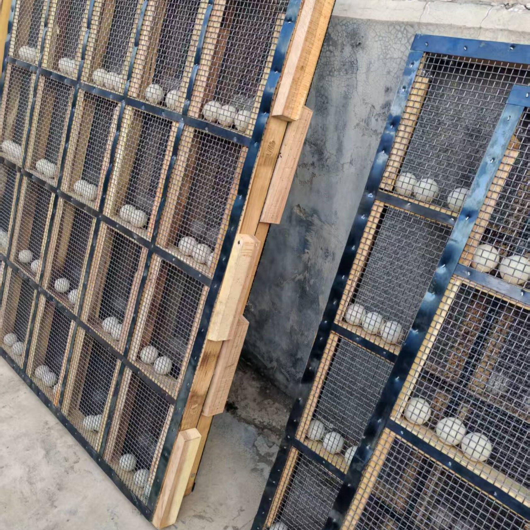 定制各种尺寸洋槐木筛框可带网带球1125*1500*50筛框