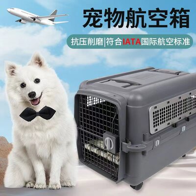 国际宠物航空箱IATA标准箱猫狗托运外出大型犬空运金属铁网出国