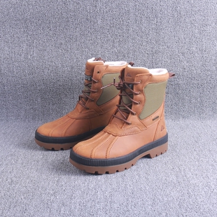加拿大抗寒-40度极地严寒雪地靴真皮防水加绒加厚高帮雪地棉棉靴