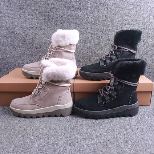 抗寒-30℃加绒厚底滑雪雪地靴