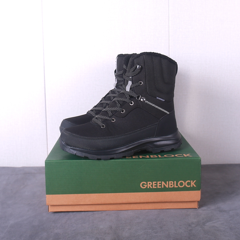 防水30度户外保暖高帮加绒徒步鞋