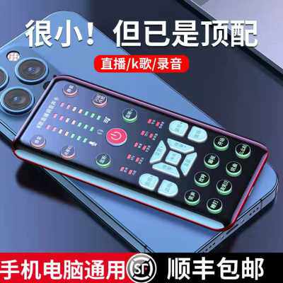 新款锐塔克新款全民k歌宝usb网红带货户外便携外置直播声卡唱歌专