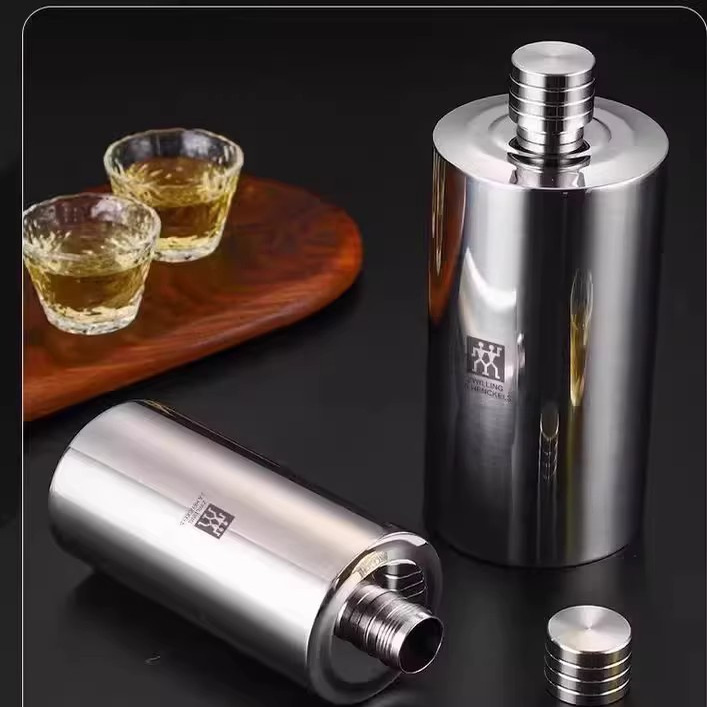 双立人便携带白酒瓶家用酒壶高档加厚白酒瓶304不锈钢2025款随身