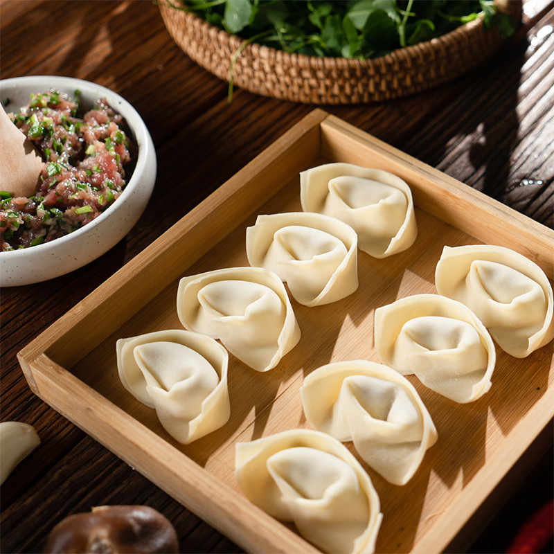 新货陶老大清真馄饨4袋4种口味冷冻速食卡托盒装云吞抄手扁食送汤