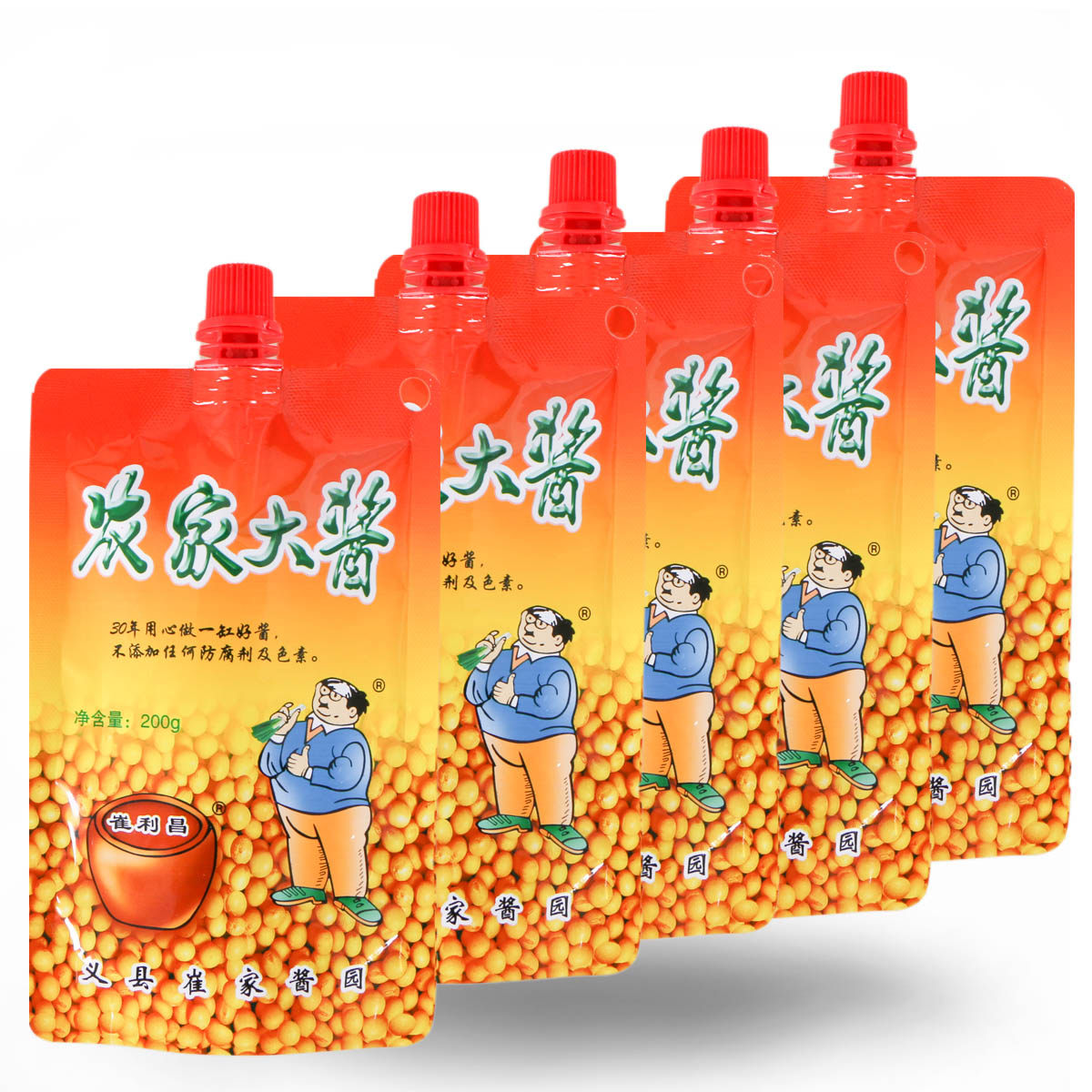 上新东北特产锦州义县崔利昌大酱 农家大酱  拧盖袋装 200g