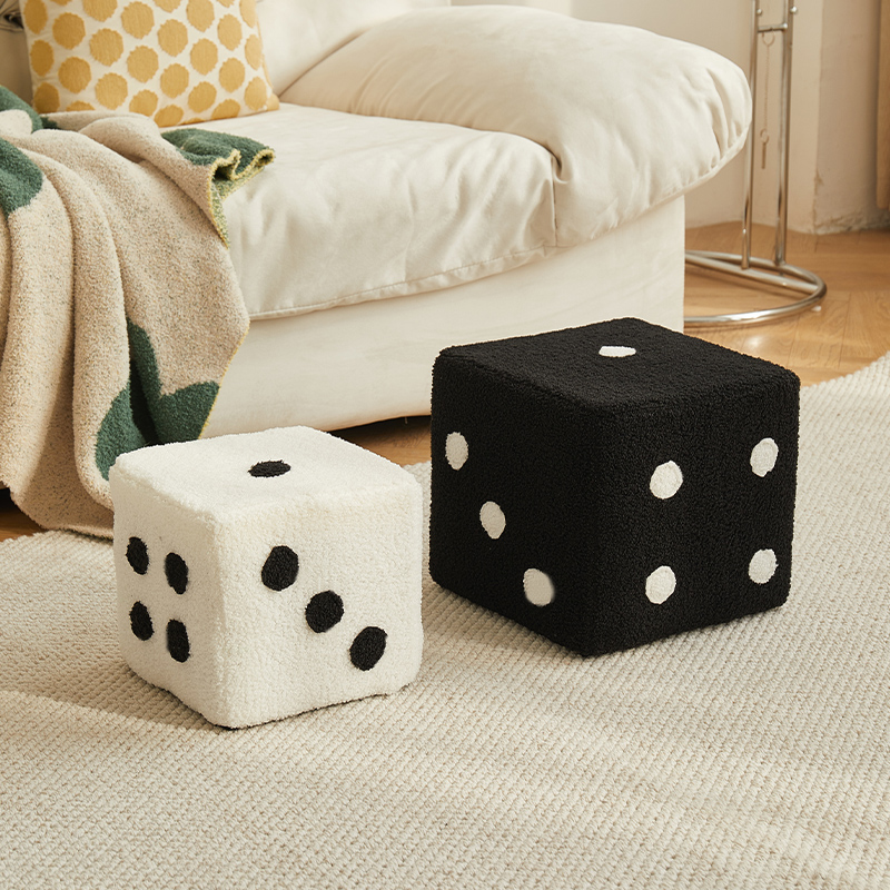 日本无印mu换鞋凳家用门口小凳子网红骰子凳子家用小板凳客厅沙发