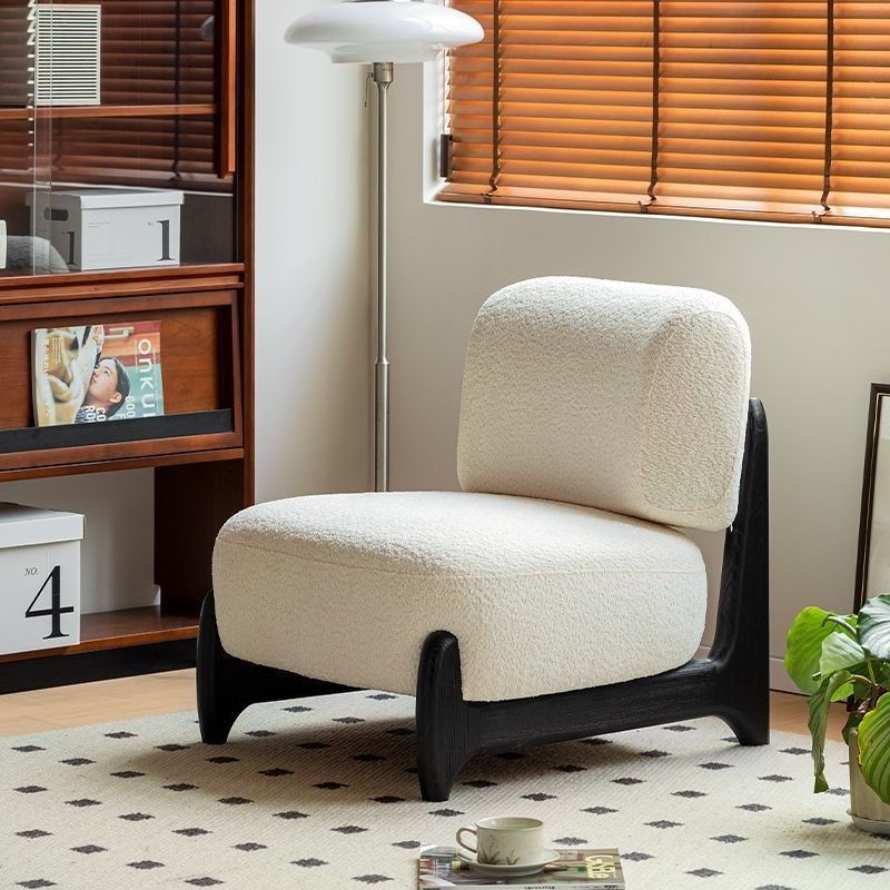 日本无印mu舒适座椅设计师实木单人沙发椅客厅轻奢极简风休闲阳台