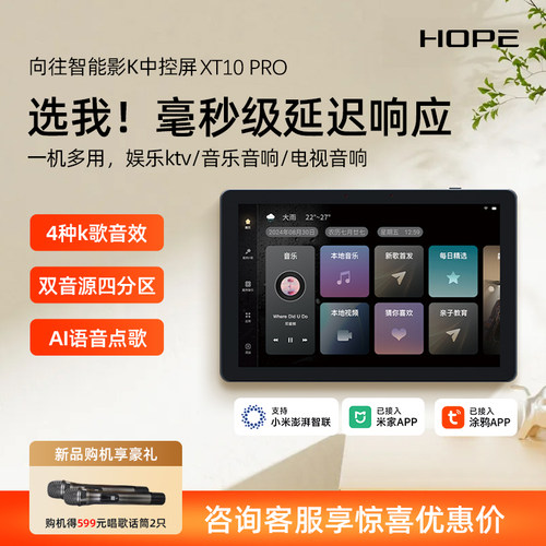 向往XT10ProK歌音响套装双麦