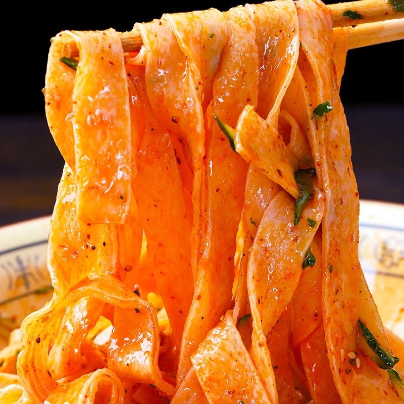 新品周三嫂红油面皮麻酱凉皮凉面擀面皮 懒人速食食品泡面方