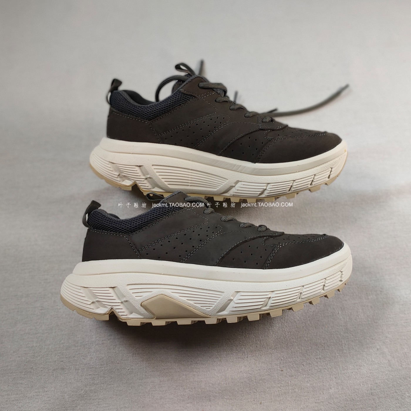 纯原！清仓特~适合小个子~增高显瘦时髦洋气厚底布洛克真皮老爹鞋