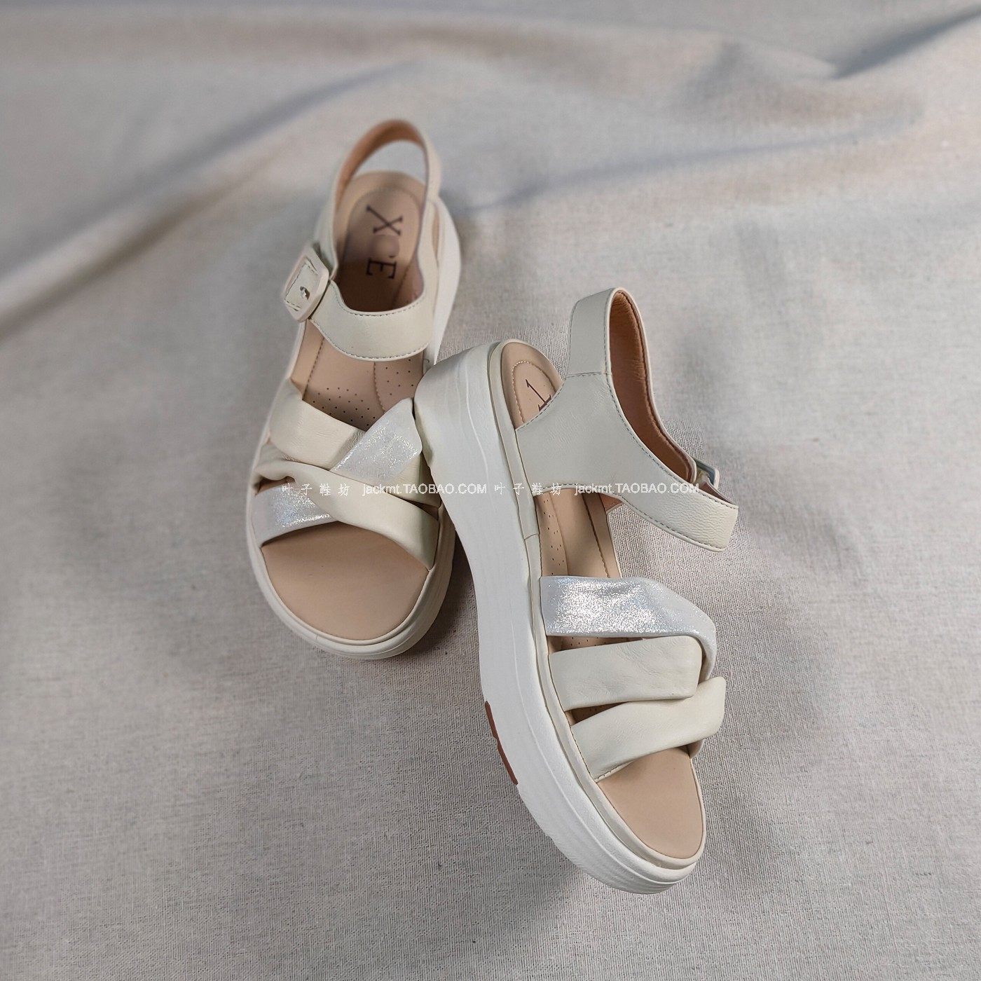 纯原！反季买更划算~运动底可奔跑一字带羊皮厚底罗马轻便女 凉鞋,女鞋,罗马凉鞋,淘宝优惠券,粉丝福利购,淘宝优惠卷