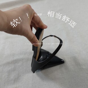 纯原！百搭基础款~ 大特价 百搭尖头黑色显瘦平跟穆勒凉鞋 女