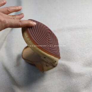 纯原！有点帅哦~英伦风洋气印花头层牛皮擦色手工平跟穆勒凉拖鞋