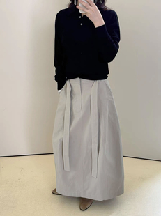 FP高品 简约高级感 立体剪裁 A字版型 高腰半身裙