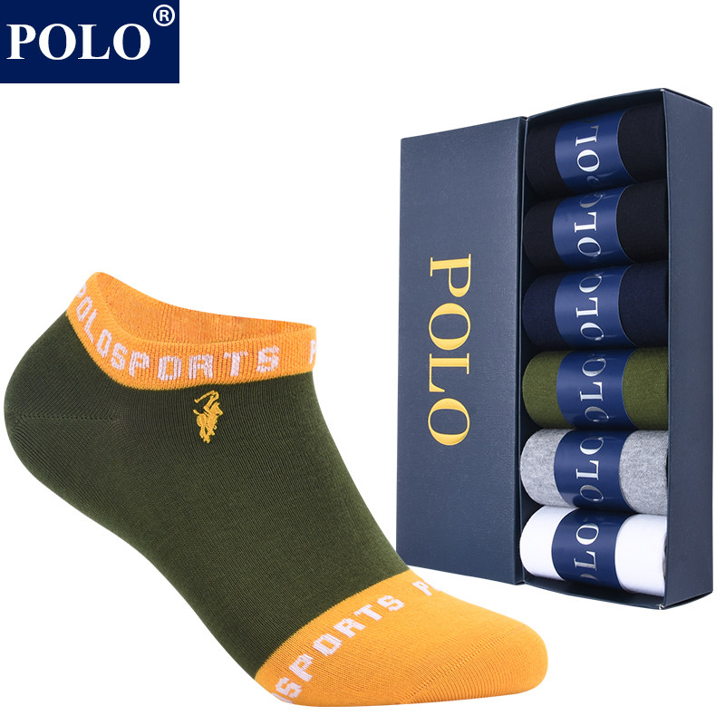 polo袜子男船袜纯棉薄款春夏季薄款个性防臭吸汗无骨浅口低帮短袜