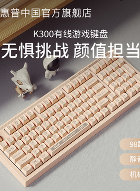 HP惠普游戏键盘有线薄膜机械手感电竞女生办公电脑笔记本打字专用