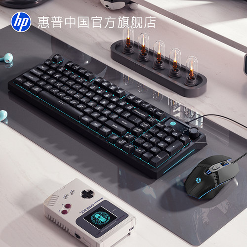 惠普键盘鼠标套装机械手感98配列