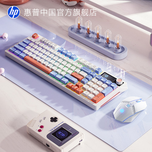 惠普键盘鼠标套装机械手感98配列