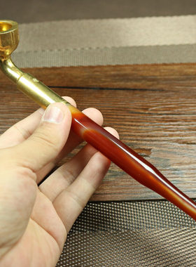 玉石烟袋锅可拆卸清洗