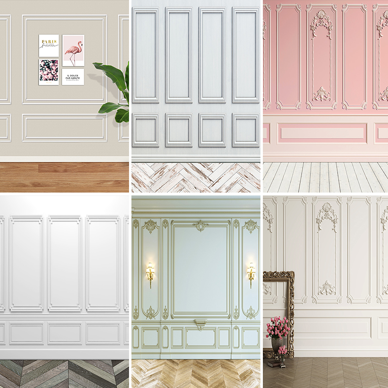 热销直播间背景墙5d立体壁纸高清高级感简约欧美现代客厅背景布主