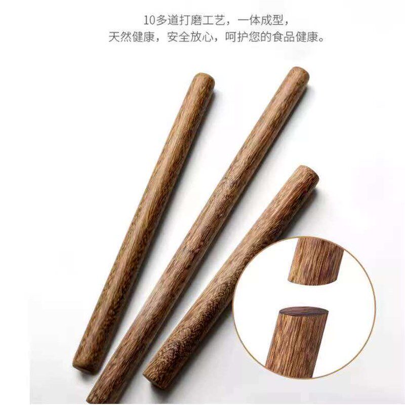 热销味家鸡翅木擀面杖30cm 40cm 50cm家用实木小号擀面条赶饺子皮