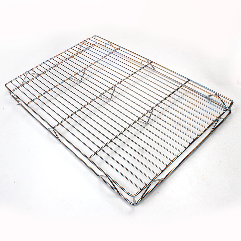 热销加粗不锈钢猪肉网架 猪肉摊陈列架面包烘焙晾网置物架冷却架